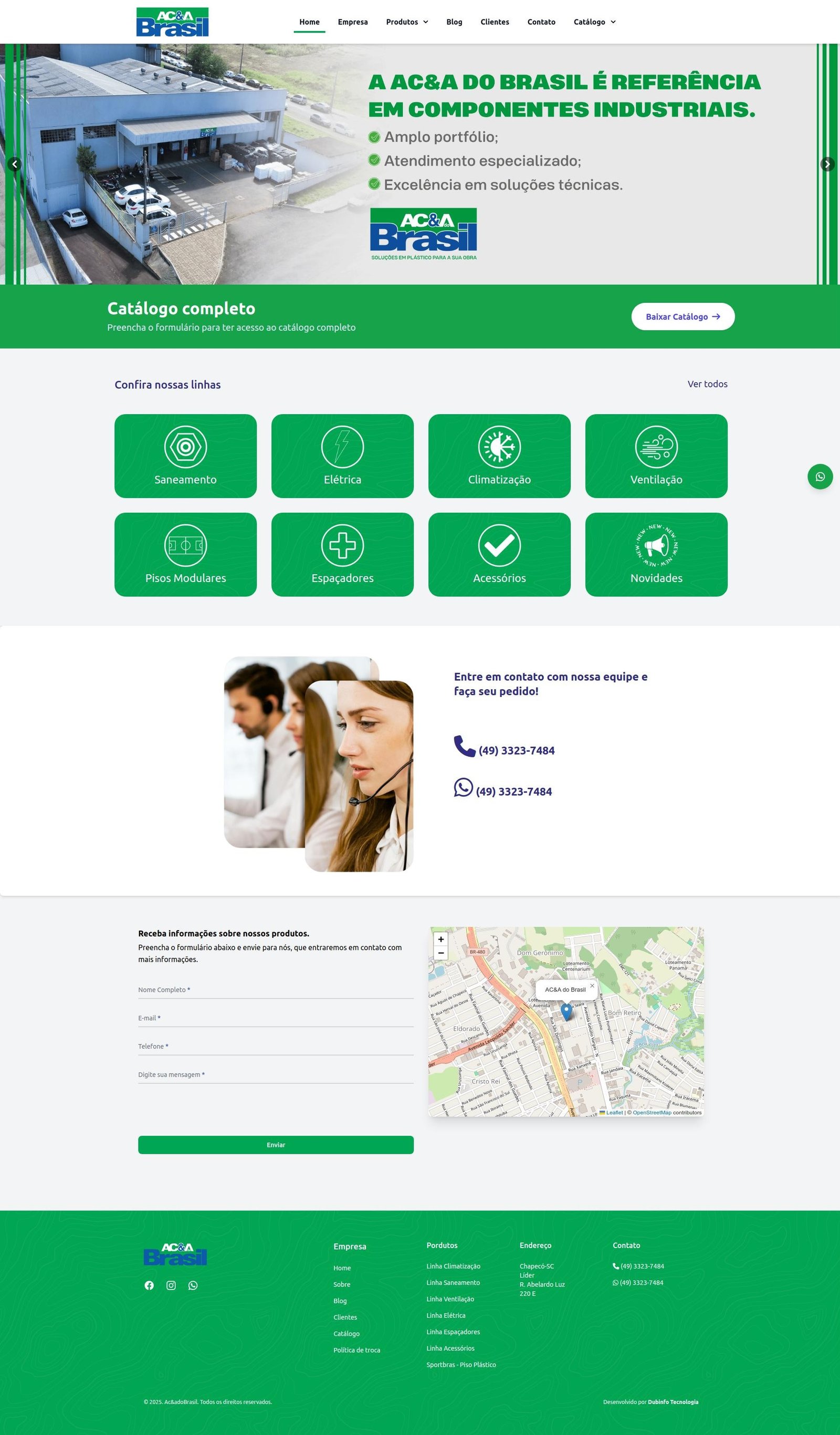 Site institucional ACEA do Brasil