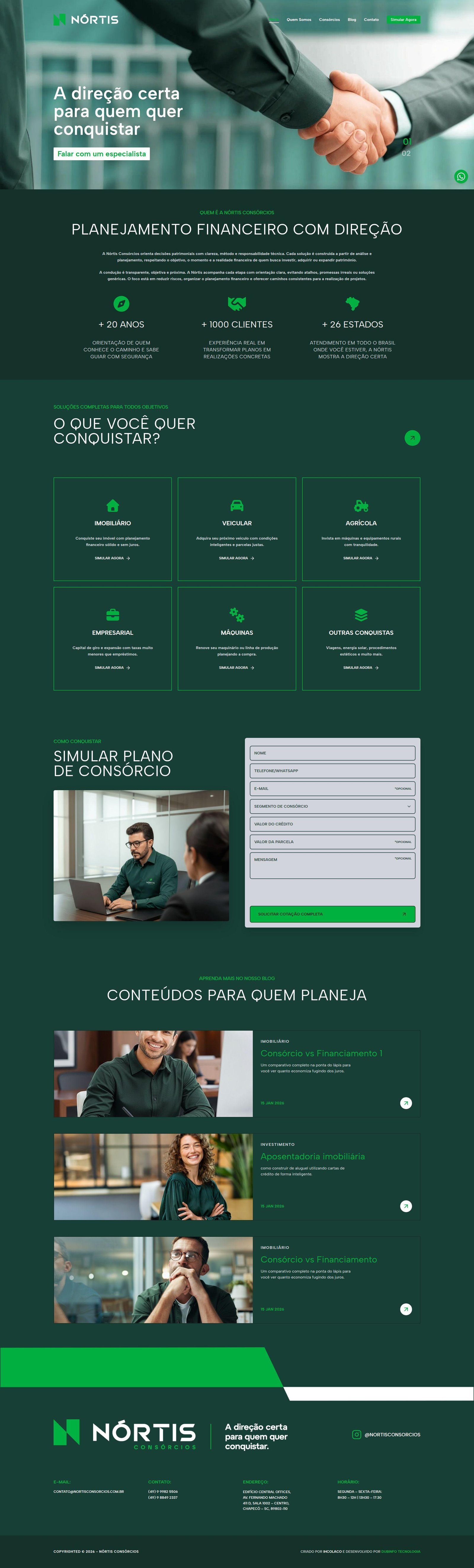 Site institucional Nortis